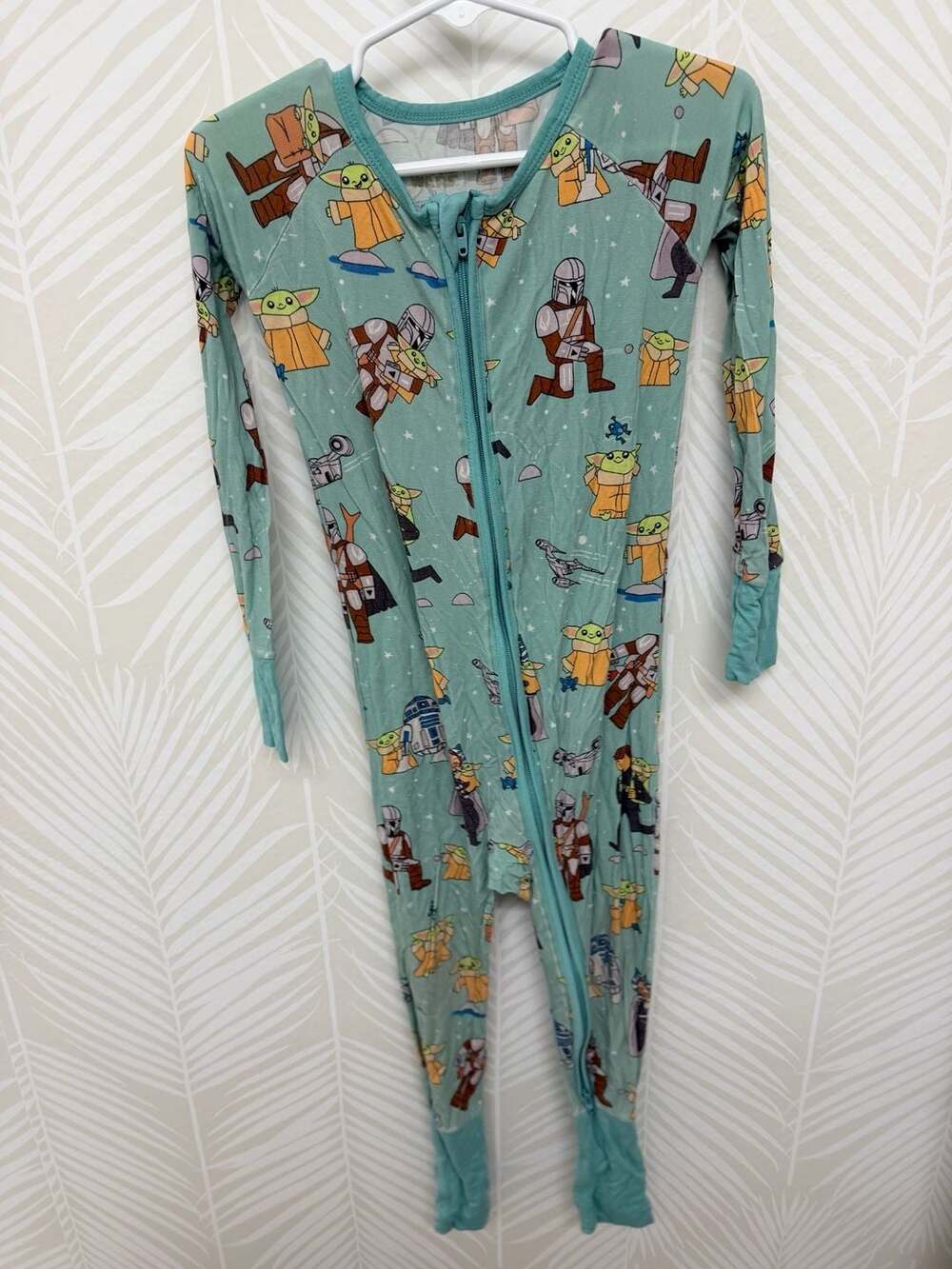 Little Sleepies Star Wars The Mandalorian Bamboo Zippy Pajamas 3t